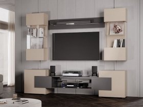 Гостиная Фэнтези (кашемир/графит) в Ужуре - uzhur.mebel-nsk.ru | фото