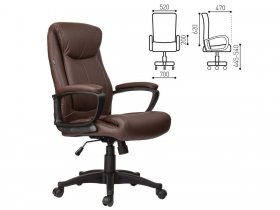 Кресло офисное BRABIX Enter EX-511, коричневое в Ужуре - uzhur.mebel-nsk.ru | фото