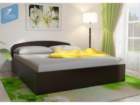 Кровать двуспальная 1,6м с подъем. мех. (венге) в Ужуре - uzhur.mebel-nsk.ru | фото