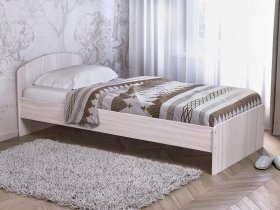 Кровать односпальная 80 с низкой спинкой (ясень шимо светлый) в Ужуре - uzhur.mebel-nsk.ru | фото