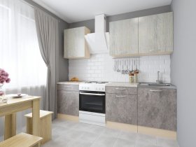 Модульная кухня Йота (пикард/цемент) в Ужуре - uzhur.mebel-nsk.ru | фото