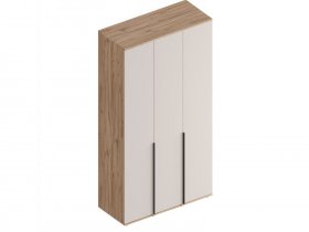 Шкаф 3-ств Сицилия (дуб альпийский/тефия) в Ужуре - uzhur.mebel-nsk.ru | фото