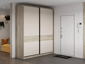 Шкаф-купе Бостон ШК-005 (2.0 м) (дуб крафт серый/кашемир) в Ужуре - uzhur.mebel-nsk.ru | фото