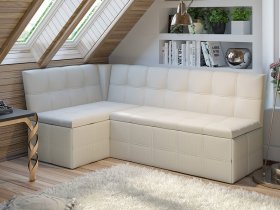 Скамья угловая со спальным местом «Домино» (кашемир) в Ужуре - uzhur.mebel-nsk.ru | фото