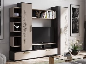 Стенка «Дакота» (венге/дуб молочный) в Ужуре - uzhur.mebel-nsk.ru | фото